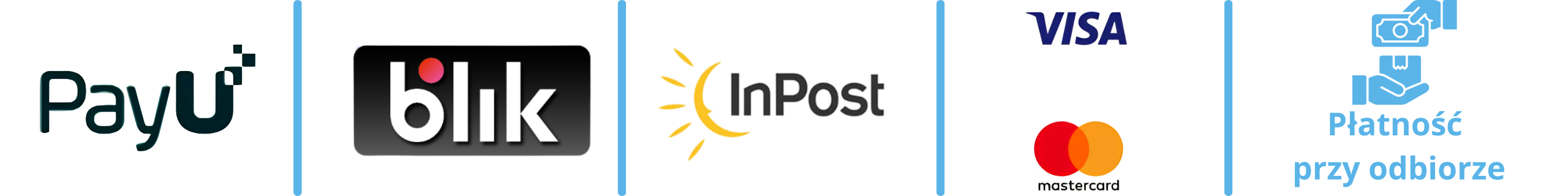 Metody płatności i dostawy: PayU, BLIK, InPost